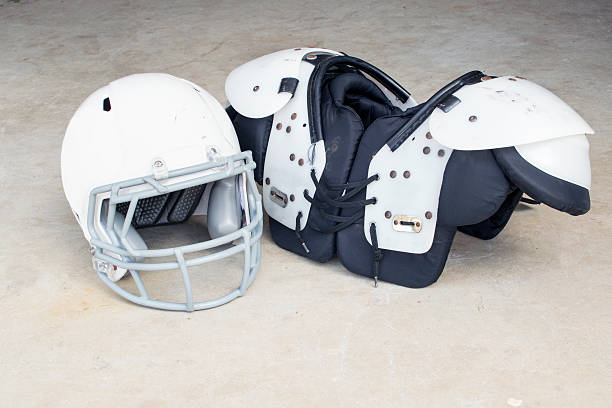 istock Football Helmet and Shoulder Pads 519626709