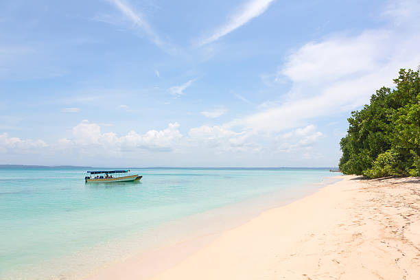 istock Boat at the beach, Panama 519626755