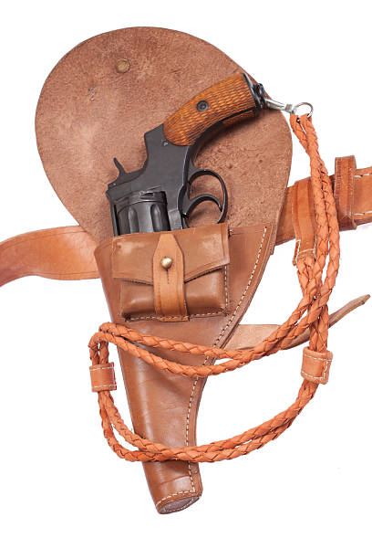 istock revolver in a holster 519643767
