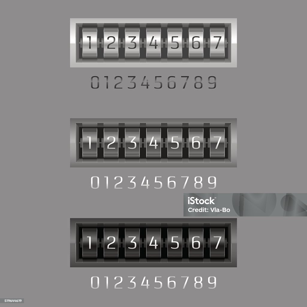 Window Number For Counter Mechanicalcounter Stock Illustration - Download Image Now - Bank ...