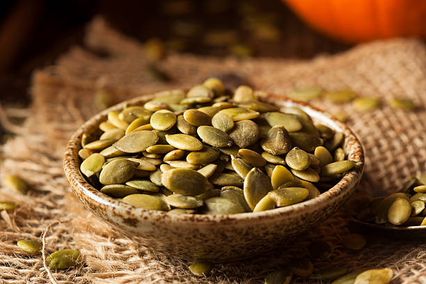 istock Raw Organic Pumpkin Pepita Seeds 519648563