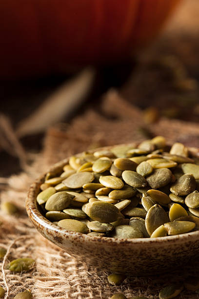 istock Raw Organic Pumpkin Pepita Seeds 519648569