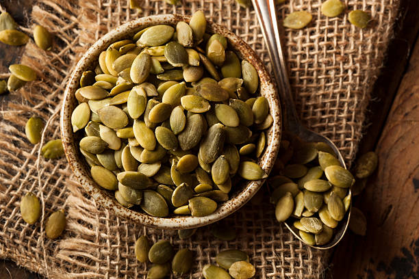 istock Raw Organic Pumpkin Pepita Seeds 519648583