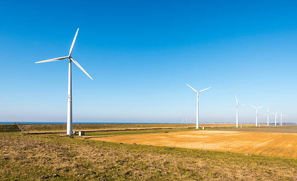 istock Modern wind turbines in a rural landscape 519648969
