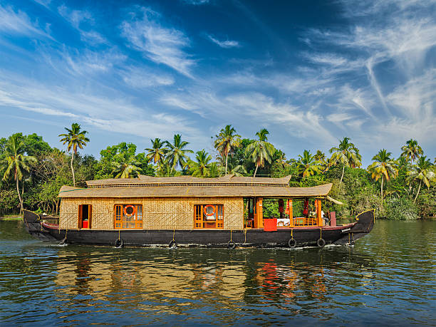 istock Houseboat on Kerala backwaters, India 519649505