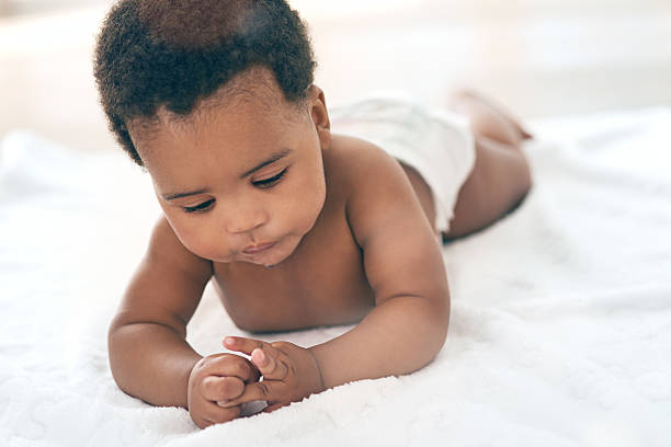 istock What an adorable little angel 519650014