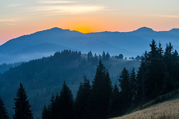 istock Majestic sunset in the mountains landscape 519650061