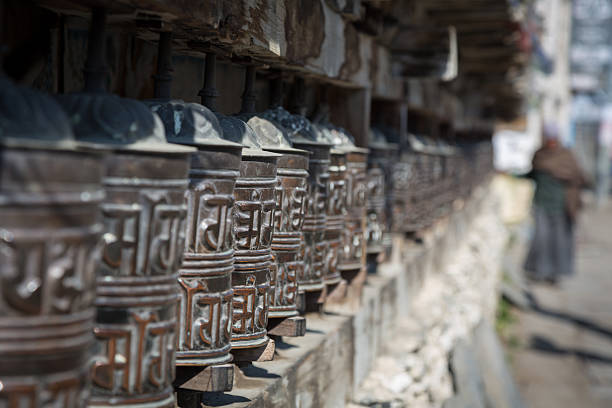 istock Tibetan Buddhist Prayer Wheels, Nepal 519650371
