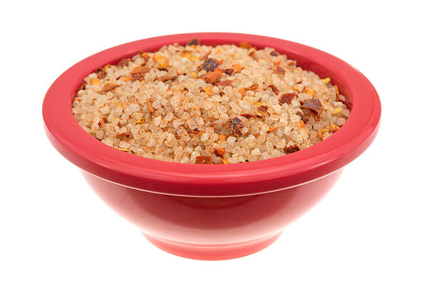 istock Small dish filled with salt, red chili pepper and paprika 519654018