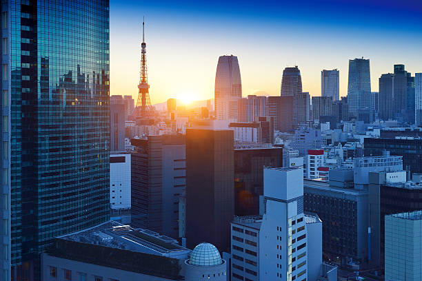 istock Tokyo Skyscraper and Tokyo Tower 519654162