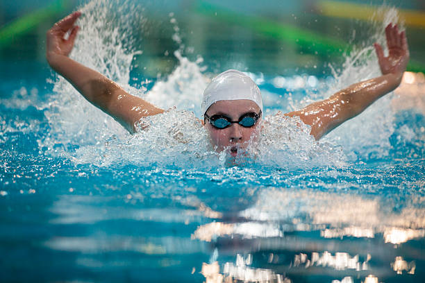 istock Female swimmer in swimming pool 519658386