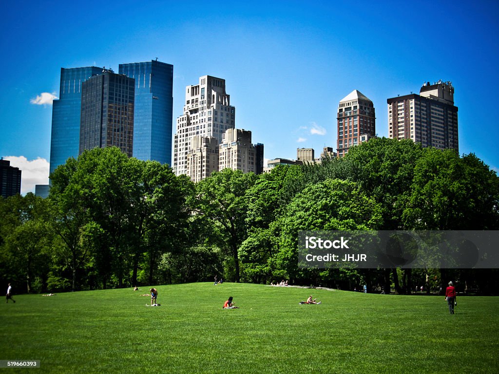 Central park Manhattan Central park and buildings Apartment Stock Photo