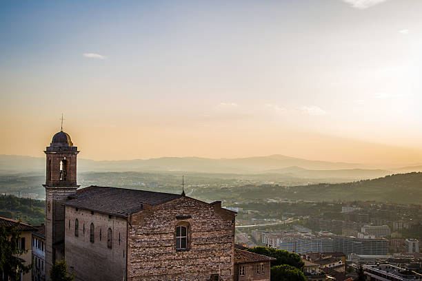 View landcape von Perugia, Italien – Foto