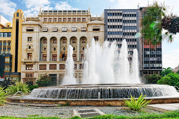 istock Fountain in  Valencia - third size population  city in Spain 519662409