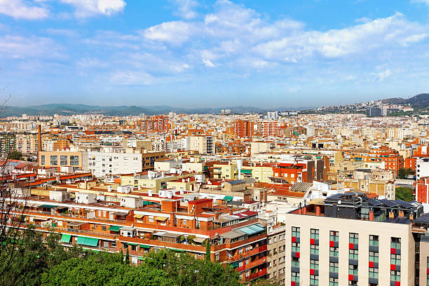 istock Panorama on Barcelona city from Montjuc castle. 519663843