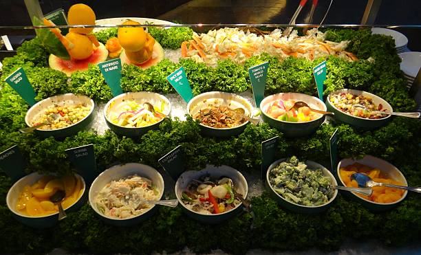 istock Variety of salads 519664243