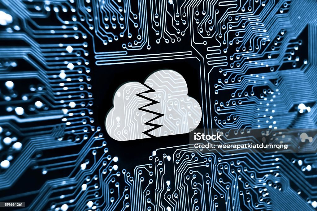 cloud security cloud system hacked Accessibility Stock Photo