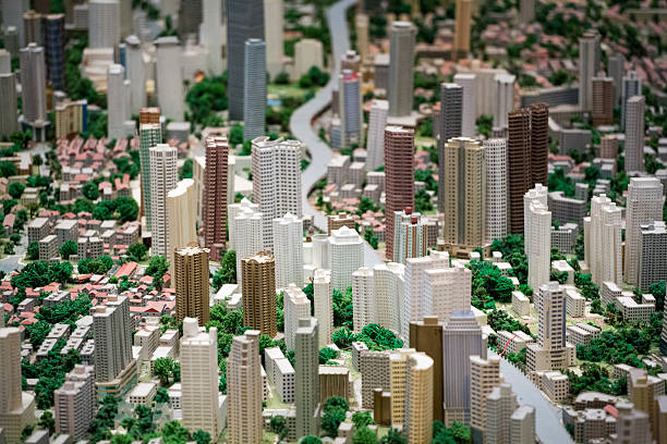 istock 3D model of the Shanghai city 519664755