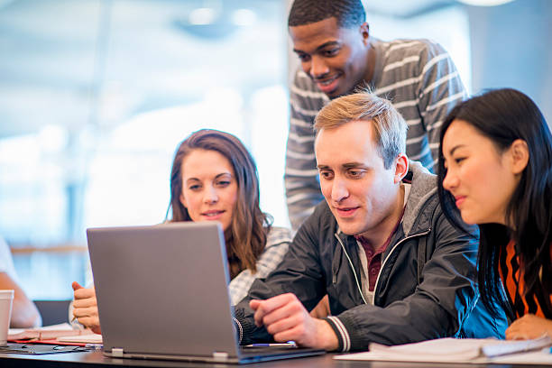 istock A multi-ethnic group of college students are sitting 519678688