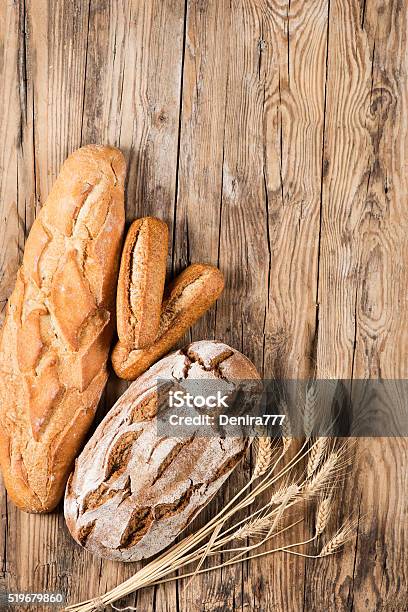 Bread View From Above Stock Photo - Download Image Now - Above, Backgrounds, Bread