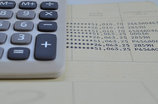 istock Bank Account Passport With Calculator 519679978