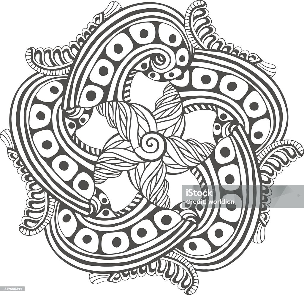 Mandala For Coloring Book Pages Vector Ornament Pattern Tattoo Design Stock  Illustration - Download Image Now - iStock
