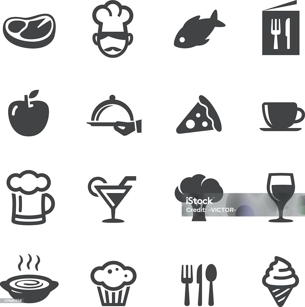 Dining Icons - Acme Series View All: Icon Symbol stock vector