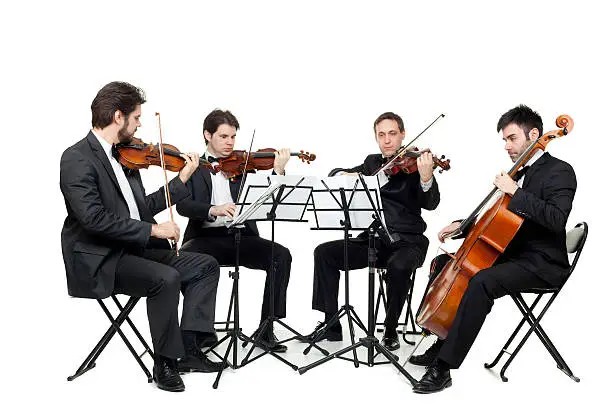 String quartet players