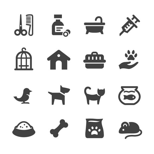 домашние животные иконы-acme серия - dog animal bone dog bone dog food stock illustrations