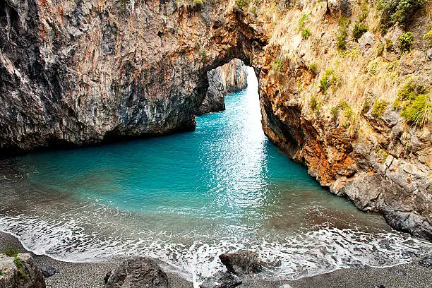 picture taken in south Italy, San Nicola Arcella, Calabria, this place is called "Arcomagno"