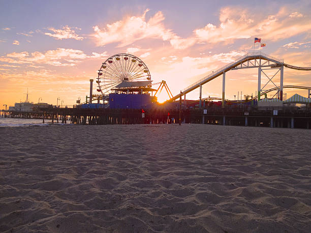 istock Santa Monica Pier Just Before Sundown 519683905