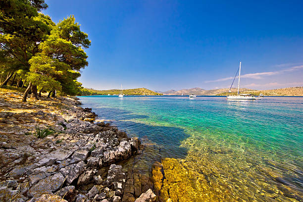 único bahía en isla de dugi otok - kornati fotografías e imágenes de stock