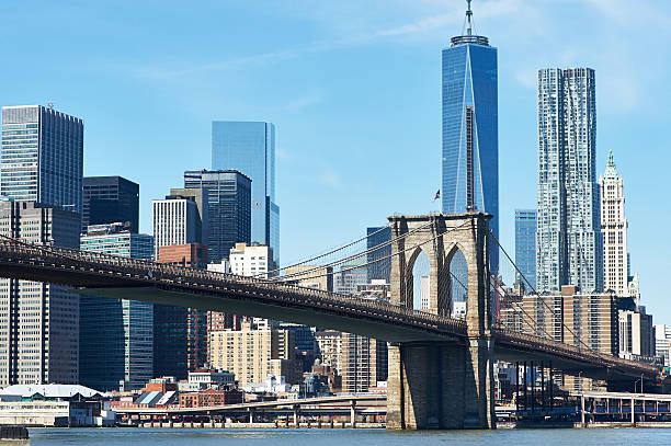 istock Brooklyn Bridge with lower Manhattan skyline 519685859