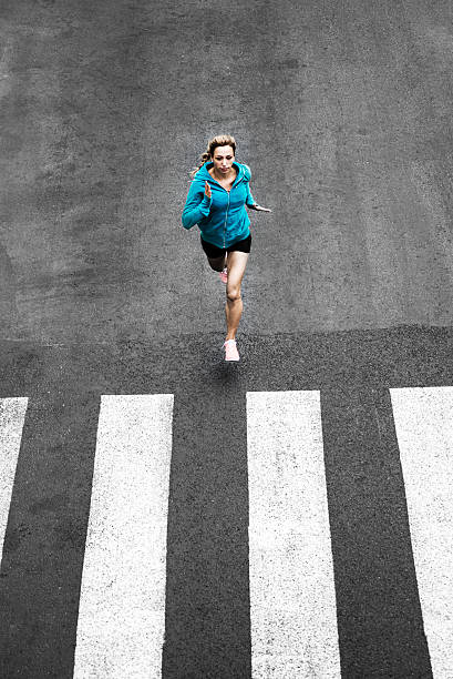 Women running on the streets