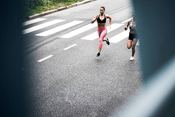 istock Young women running on the streets 519687060