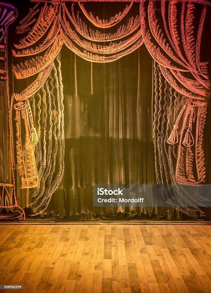 Bild von Theaterbühne - Lizenzfrei Bühnenvorhang Stock-Foto