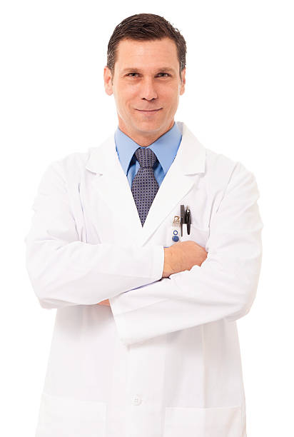 istock Doctor Scientist Lab Worker Isolated Isolated on White Background Background 519702981