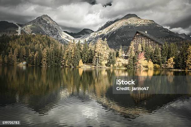 Tarn Strbske Pleso Slovakia Stock Photo - Download Image Now - Autumn, Forest, Horizontal