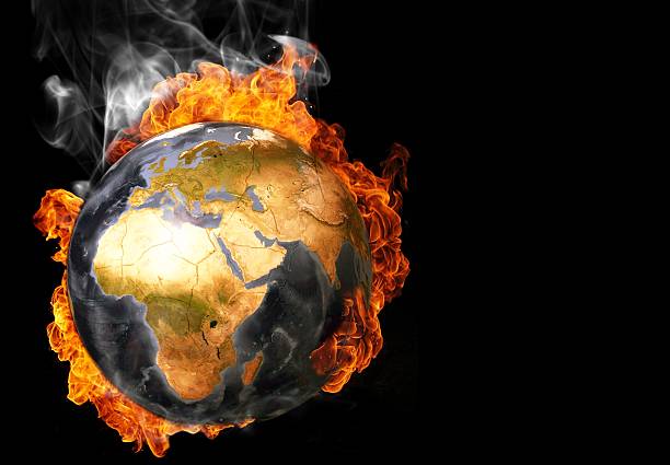 Global warming concept stock photo