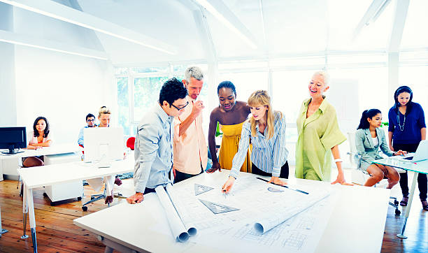 istock Group of Diverse People Working in the Office 519707021