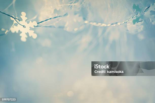 Snowflakes For Christmas Decoration Stock Photo - Download Image Now - Blue, Christmas, Backgrounds