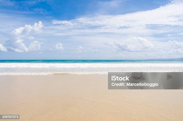 Beautiful Beach In A Sunny Day Stock Photo - Download Image Now - Backgrounds, Beach, Sand