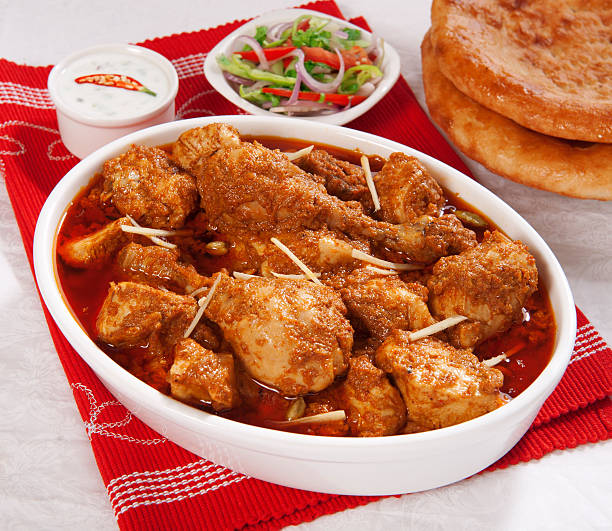 Korma Chicken-2 Fresh and spicy chicken korma taftan stock pictures, royalty-free photos & images