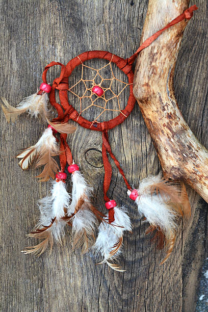 istock Branch with a dreamcatcher in Indian style 519708857