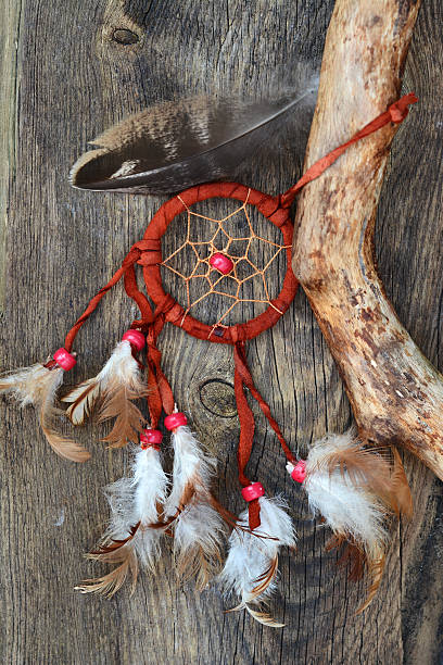istock Branch with a dreamcatcher in Indian style 519708861