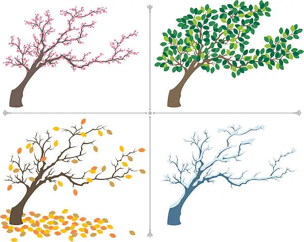 Vector illustration of Seasons