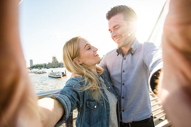 istock Couple take a selfie in London 519714436