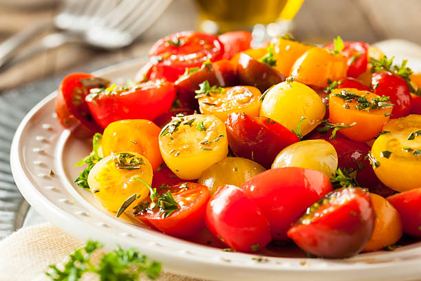 Raw Organic Cherry Tomato Salad