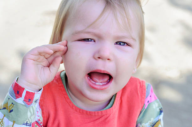 istock Little girl crying and offended. 519719598