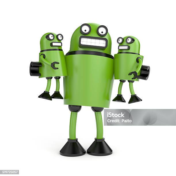 Robo Family Stock Photo - Download Image Now - Father, Robot, Three Dimensional